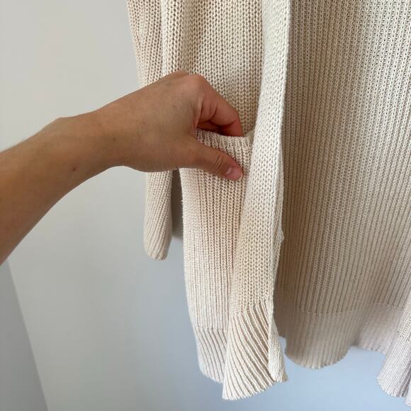 Universal Thread Knit Long Sleeve Open Front Cardigan Cream XS - Picture 7 of 8